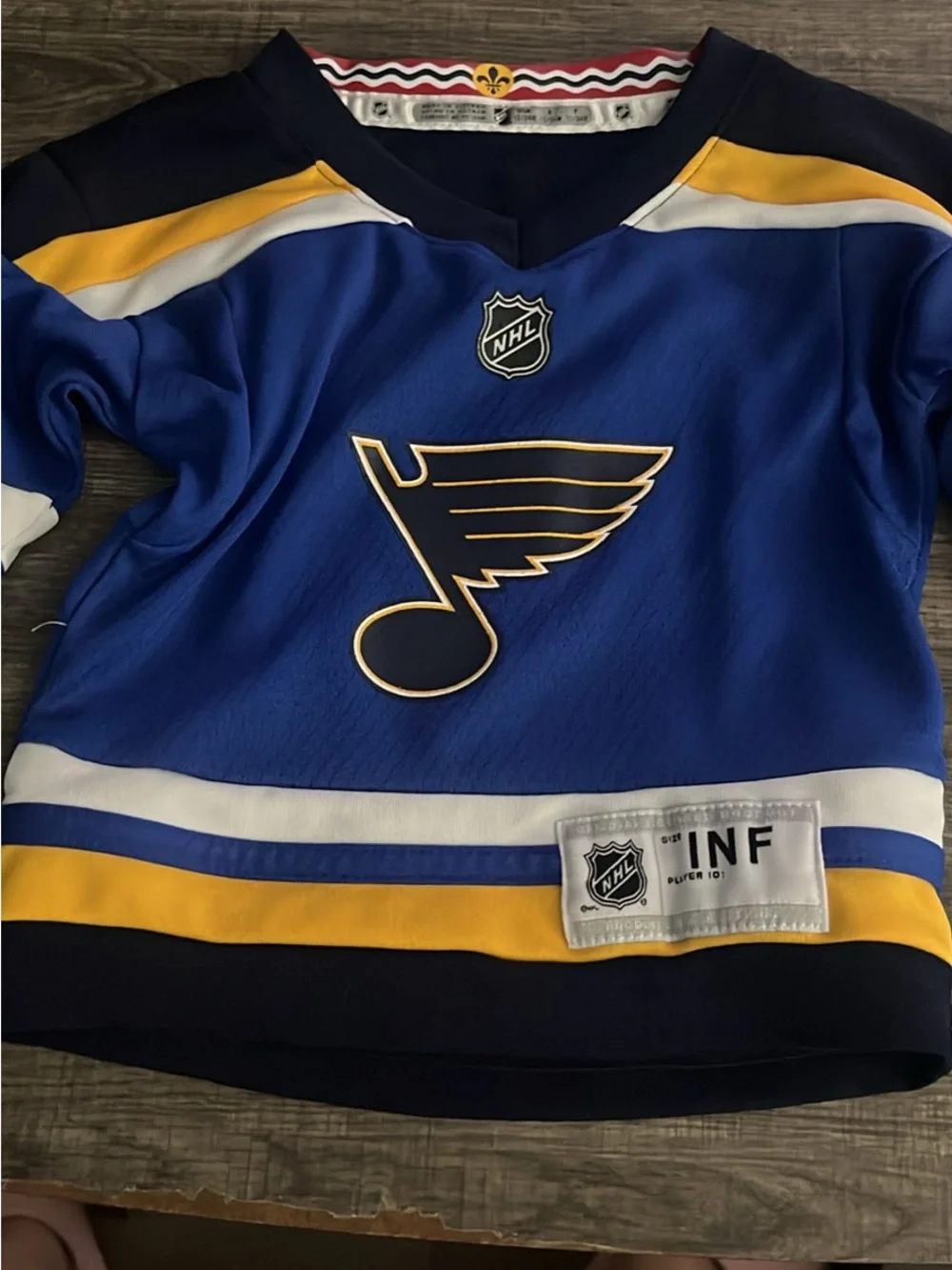 NHL St. Louis Blues Blue & Yellow Hockey Jersey